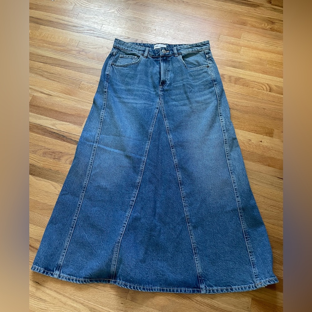 Long Denim skirt